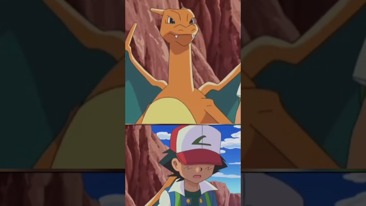 Ash Leaves Charizard 😖😖😖 Emotional Moment Pokemon #shorts #pokemon