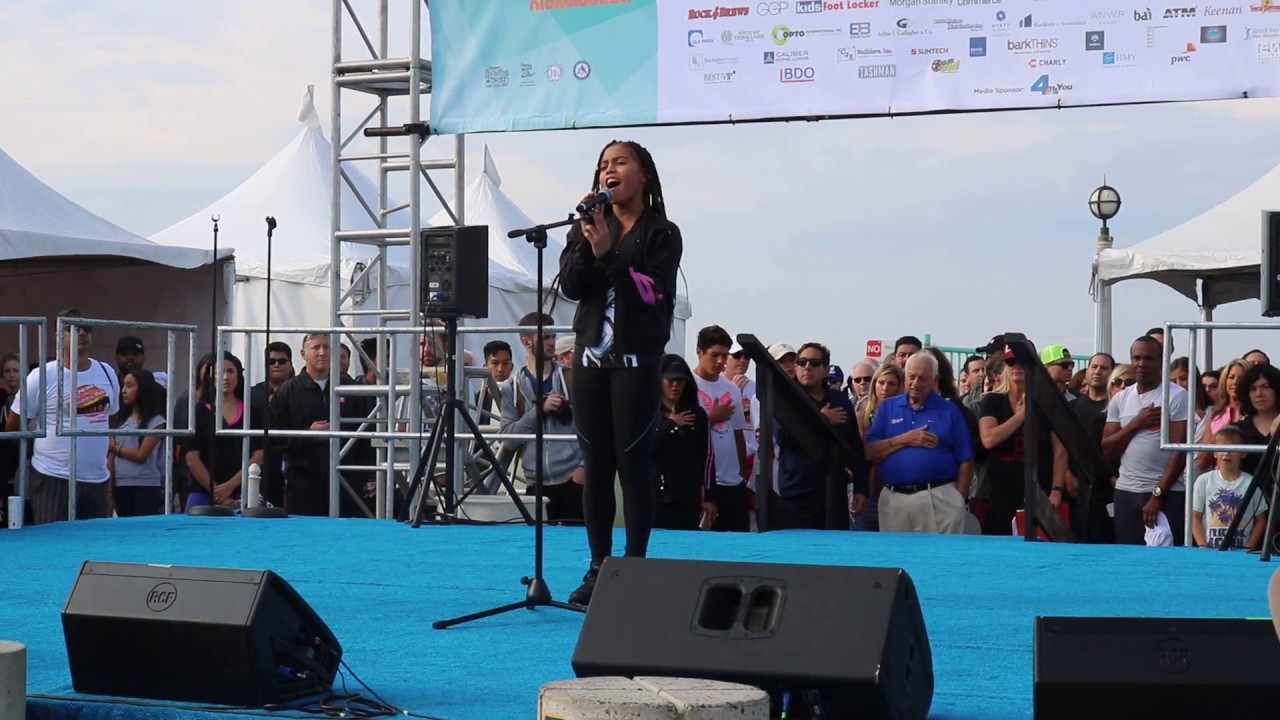 Asia Monet - National Anthem Live Performance