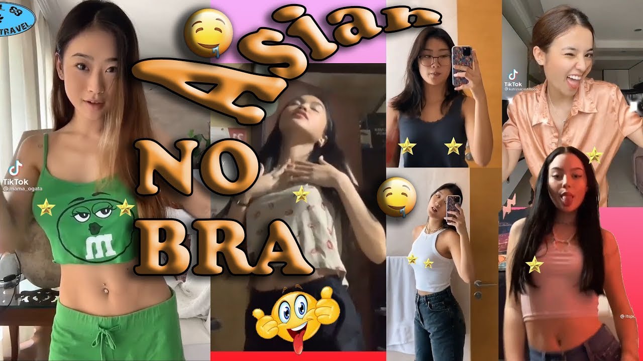 Asian NO BRA CHALLENGE TIKTOK NO BRA CHALLENGE Asian 1