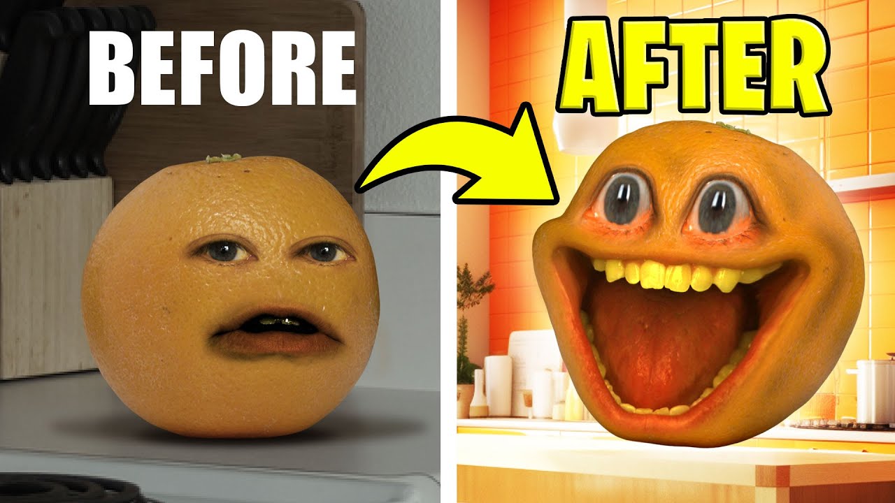 Asking AI to make Annoying Orange 1,000,000x funnier!!!