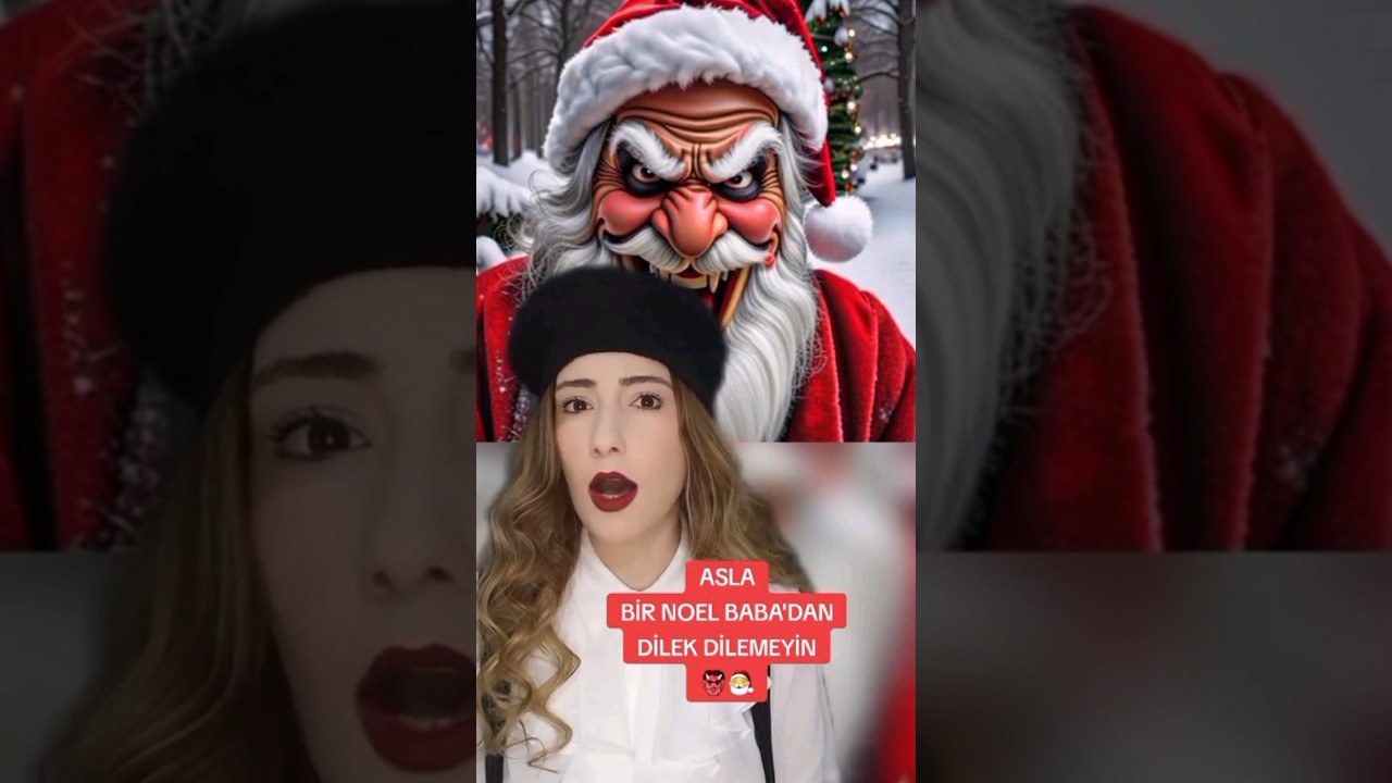 ASLA BİR NOEL BABA'DAN DİLEK DİNLEMEYİN! 👹🎅 #shorts #tiktok #paranormal