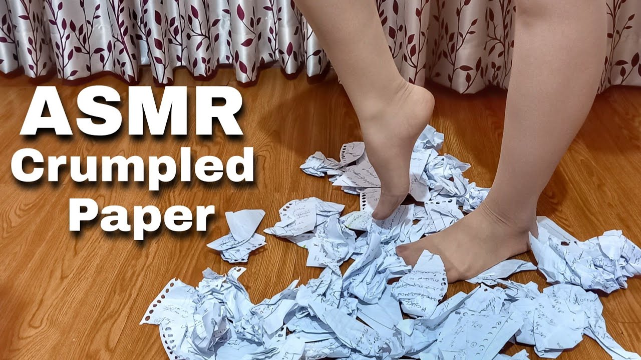 ASMR 🔥 | Crumpled paper and Pantyhose Walking🔥 Sounds | No Talking🔥