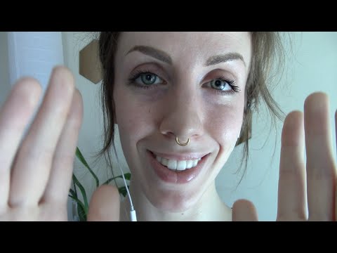 ASMR - Anxiety and Panic relief - personal attention, facial stroking, guided breathing, brushing