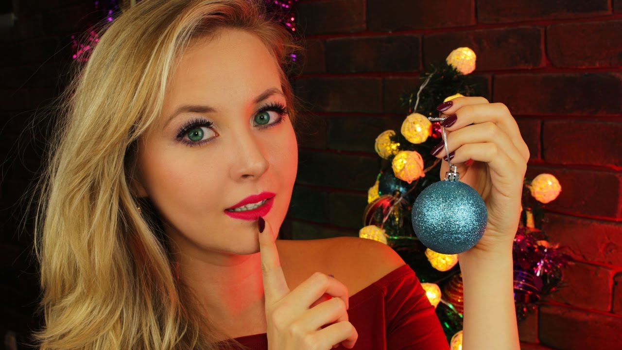 ☃ASMR ☃ Christmas kisses👄and your favorite triggers+eating sounds and close-up whispering☃