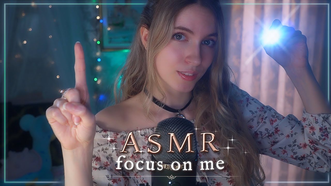 ASMR | FOCUS ON ME ✨Follow my instructions, layered sounds, visuals with light, water, colors ✨