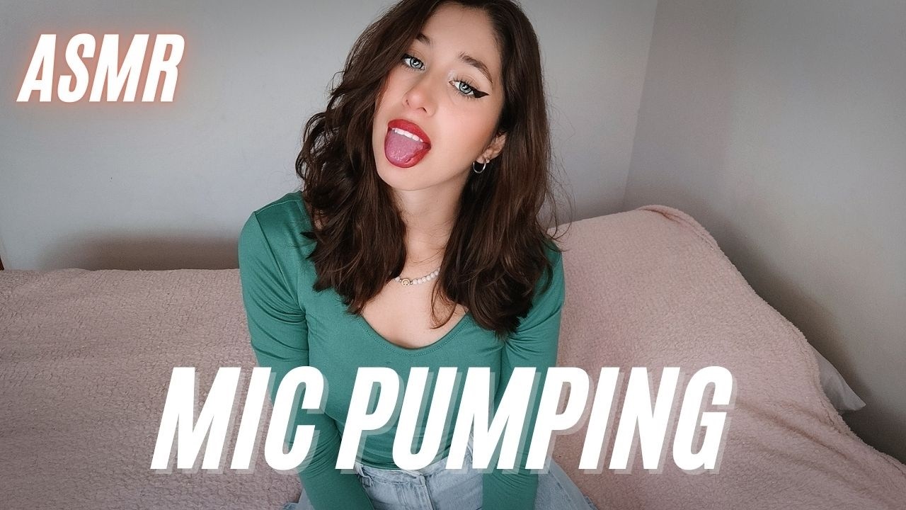 ASMR | MIC PUMPING on my knees - Fast, Slow, Tingles and Rubbing