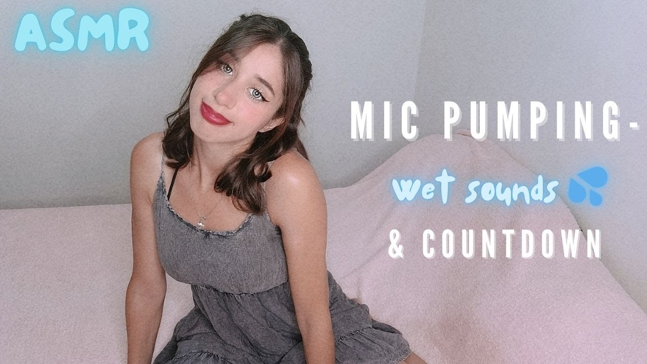 ASMR | MIC PUMPING on my knees + WET SOUNDS - Fast, Slow, Tingles and Rubbing
