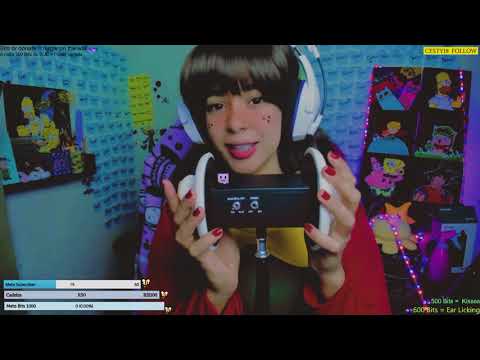 ASMR | Mouth Sounds (3Dio) Brazilian Teen | ASMR #6