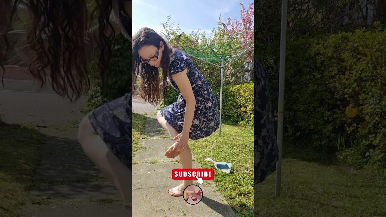 ASMR | No Talking | Housewife Chores outdoors | Cutting grass