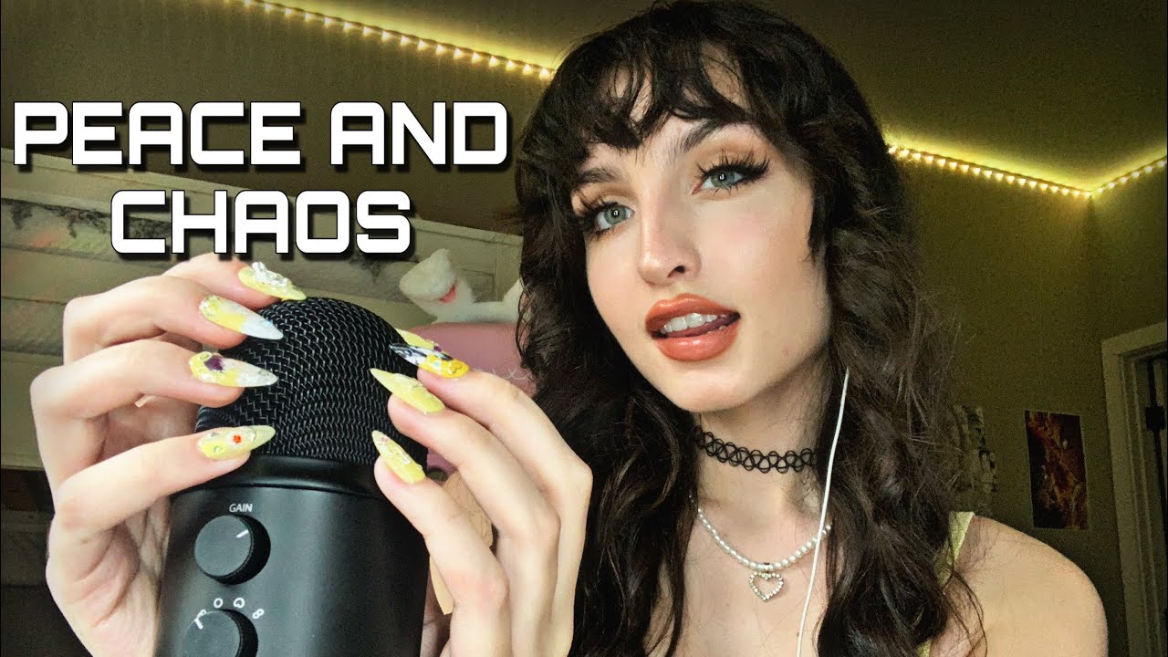 ASMR | PEACE AND CHAOS | Fast & Aggressive Mic Scratching