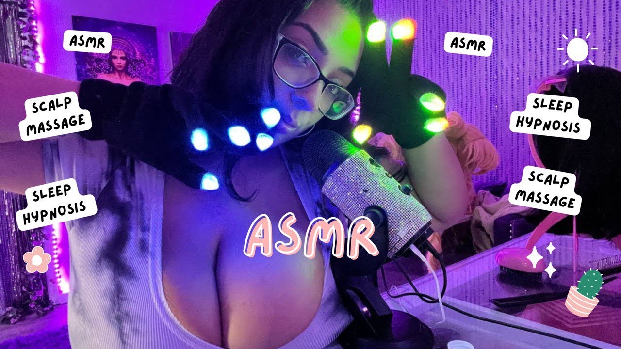 ASMR | Relaxing scalp massage & Sleep Hypnosis 💆‍♀️
