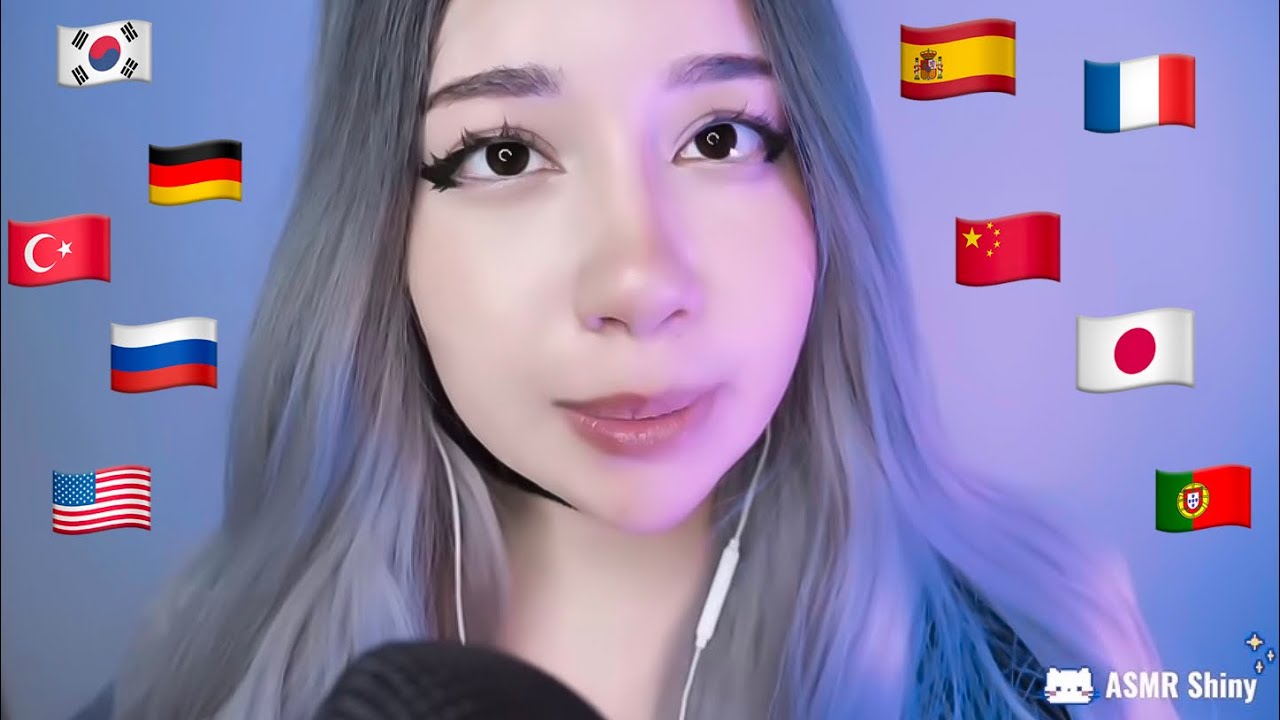 ASMR | Whispering words in 10 different  languages 🤯