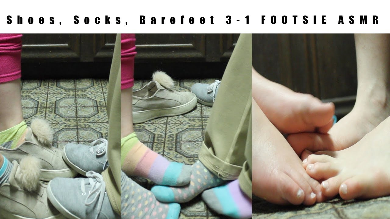 ASMR 3-in-1 Footsie (ft. Sister) // REQUESTED
