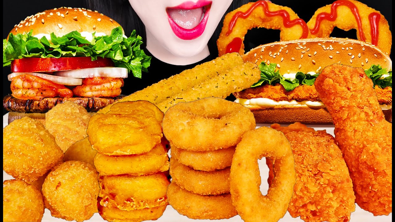 ASMR BURGER KING, WHOPPER 버거킹 와퍼 햄버거 먹방 EATING SOUNDS