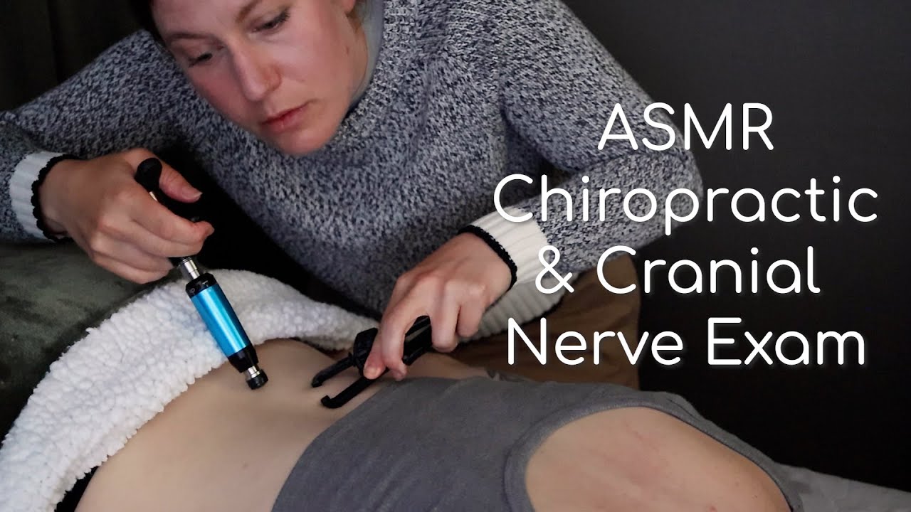 ASMR Chiropractic Assessment for Low Back Pain *with Cranial Nerve Test