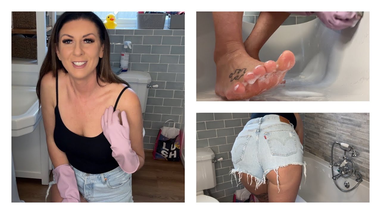 ASMR Clean With Me - Soapy Bath Clean