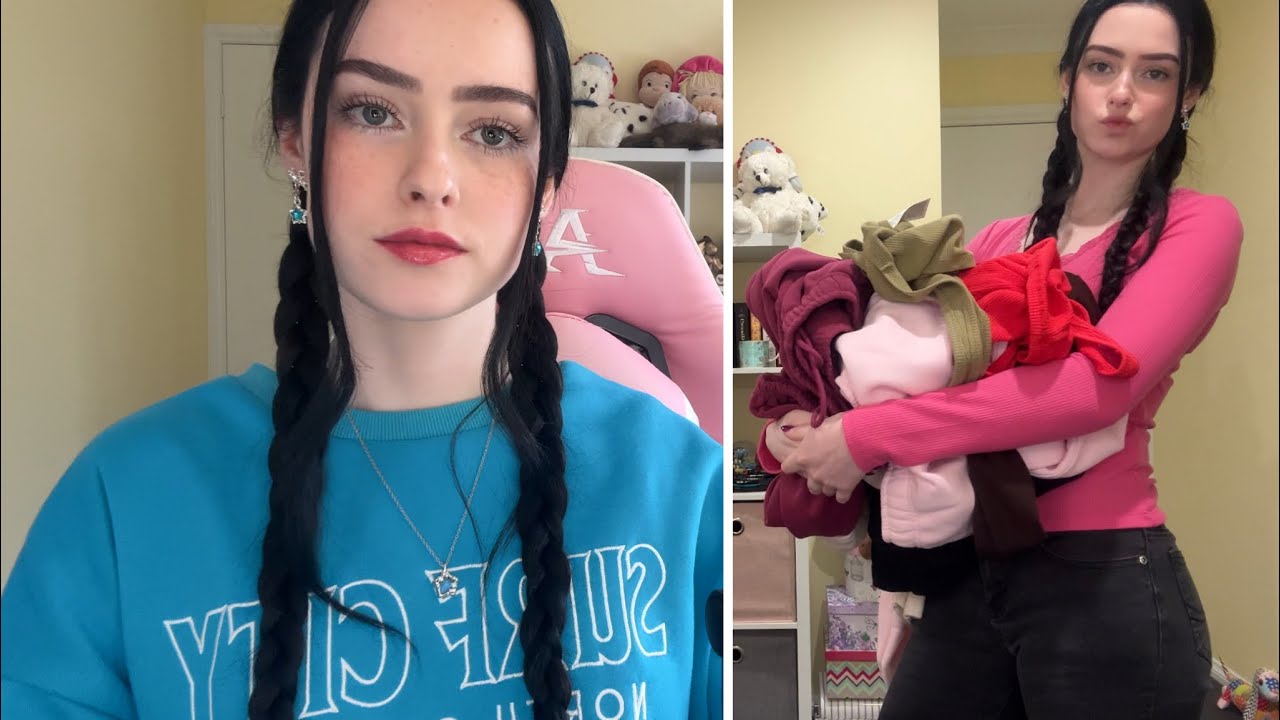 ASMR clothing try on haul (fabric scratching) 💌