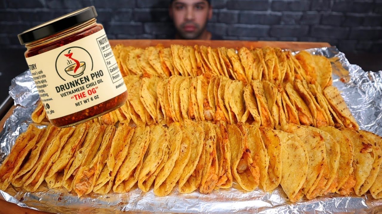 (ASMR) COSTCO MINI TACOS MUKBANG
