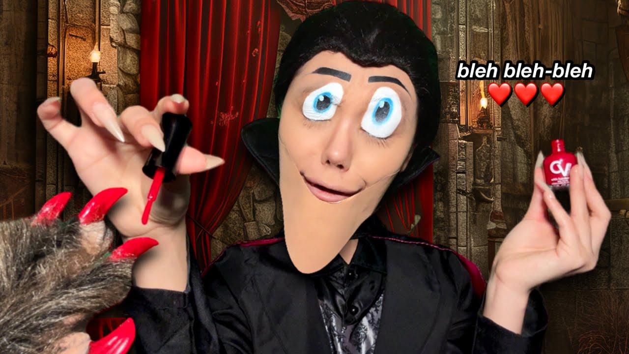 ASMR~ Count Dracula does your nails 🥀 relaxing manicure (you’re a monster)