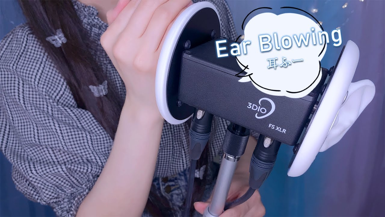 ASMR Ear Blowing Stimulates The Eardrums 👂💭 ear cleaning, ear to ear, both ears