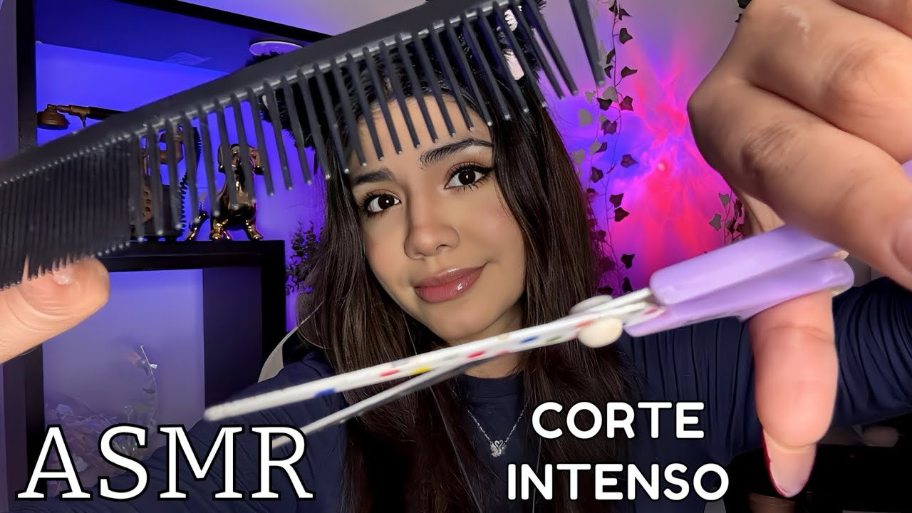 ASMR ESPAÑOL / CORTE DE CABELLO INTENSO Y REALISTA / roleplay peluquería y MASAJES