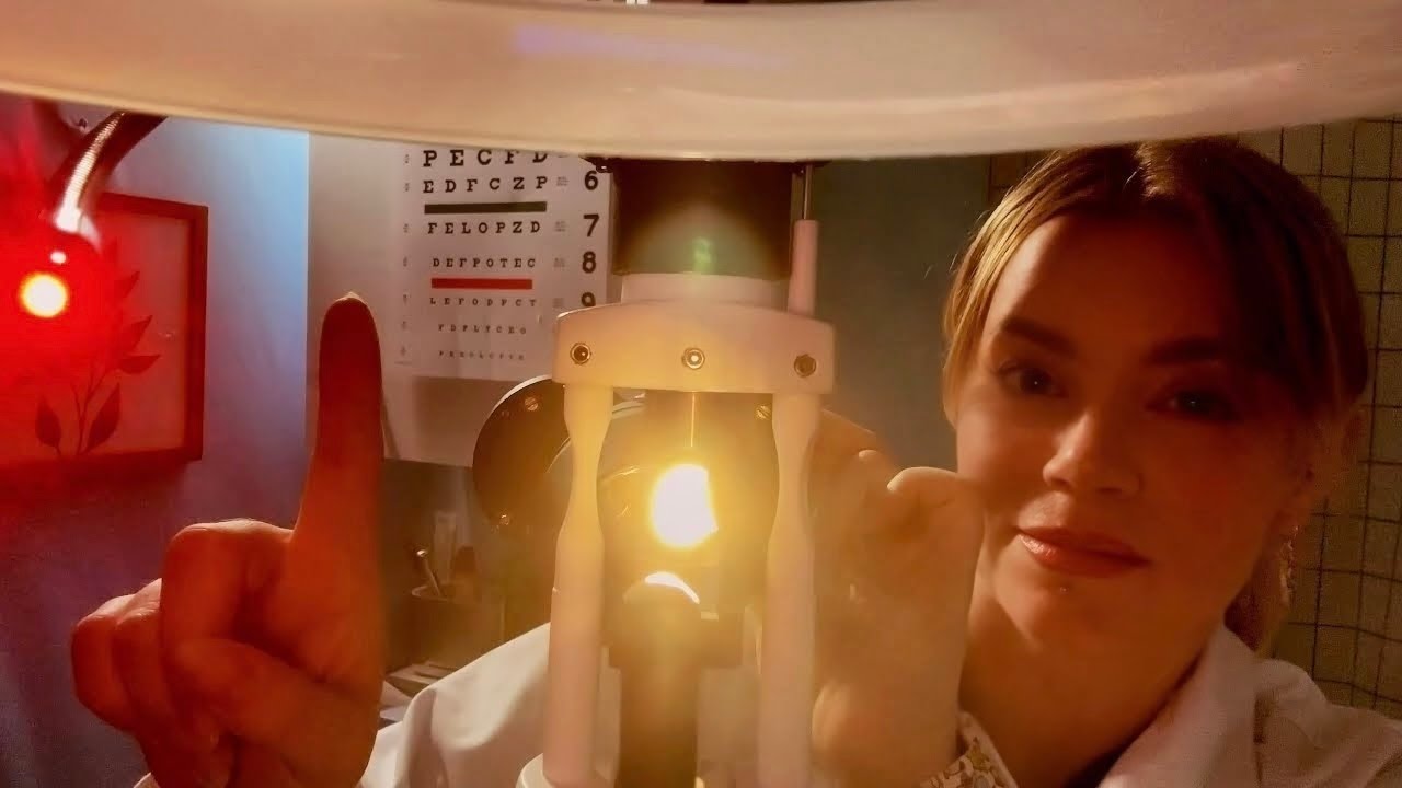 ASMR Eye Exam : Detailed Exam of Your Corneas | Slit Lamp, Detailed Lights Inspection