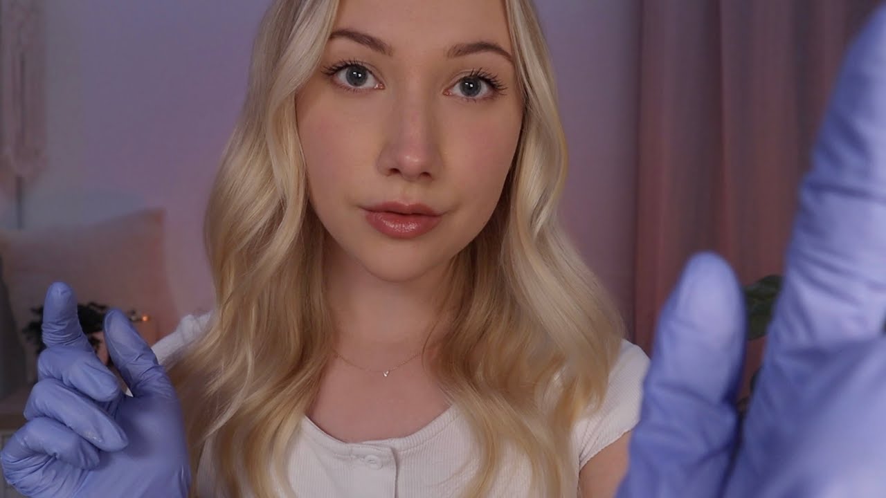 ASMR Face Massage | Relieving Facial Pressure, Glove Sounds & Close Hand Movements ✨