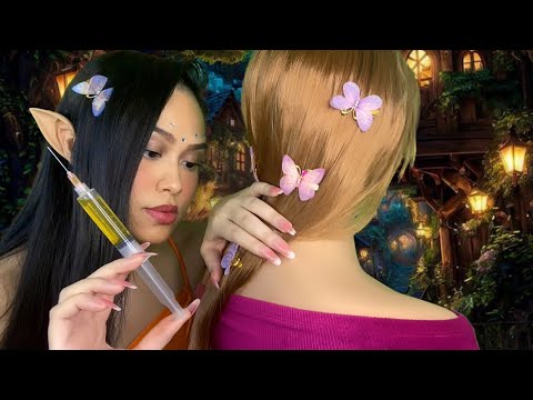 ASMR Fairy Who’s OBSESSED W/ You Plays W/ Your Hair + Back Scratch & Injections Roleplay -accent