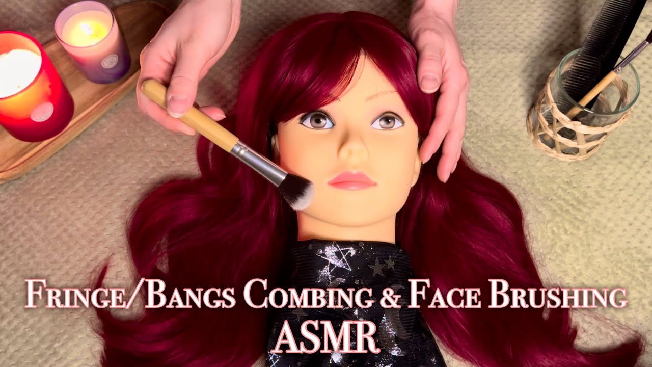 ASMR Fringe/Bangs Combing, Hair Play, Face Brushing & Gentle Touch | Relax, Sleep & Pure Tingles