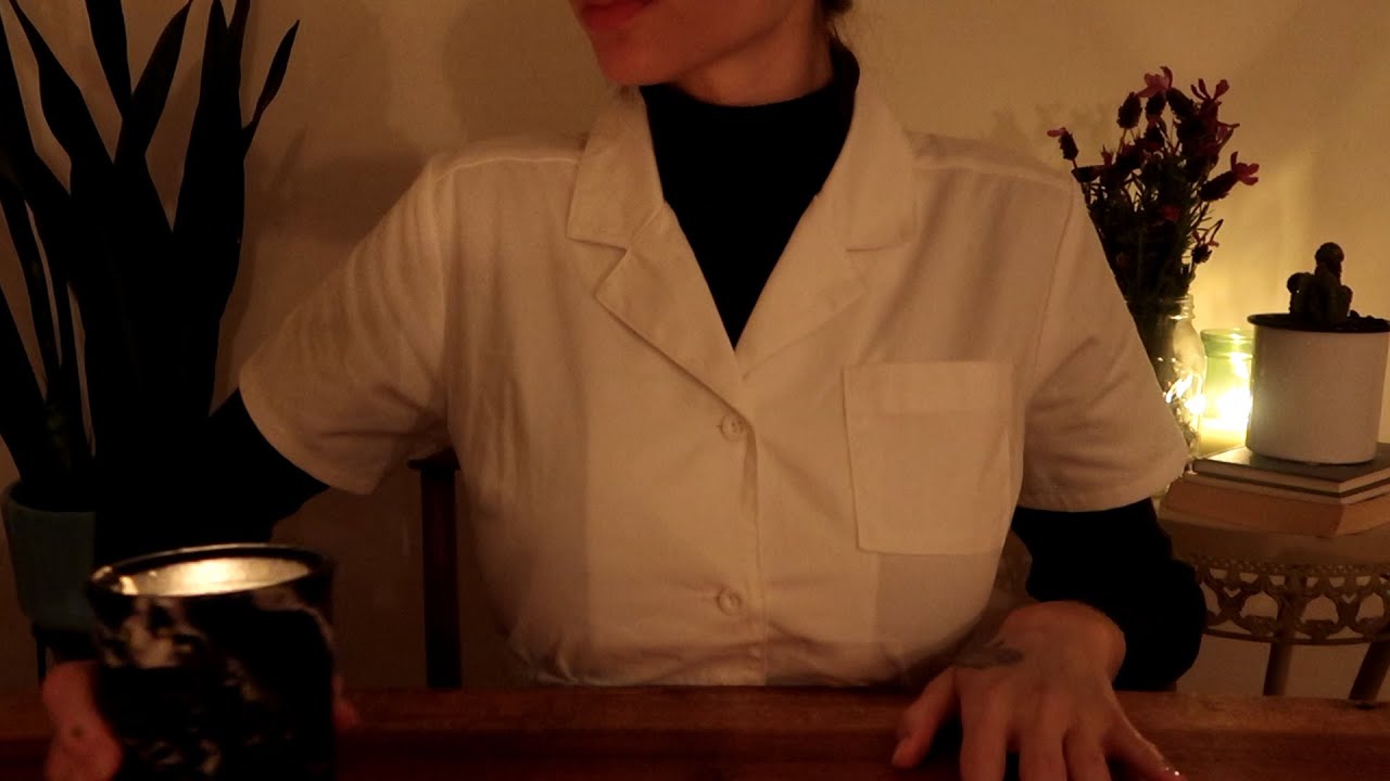ASMR getting you ready for bed 🌙  skincare, brushing, massage, rain 🌧