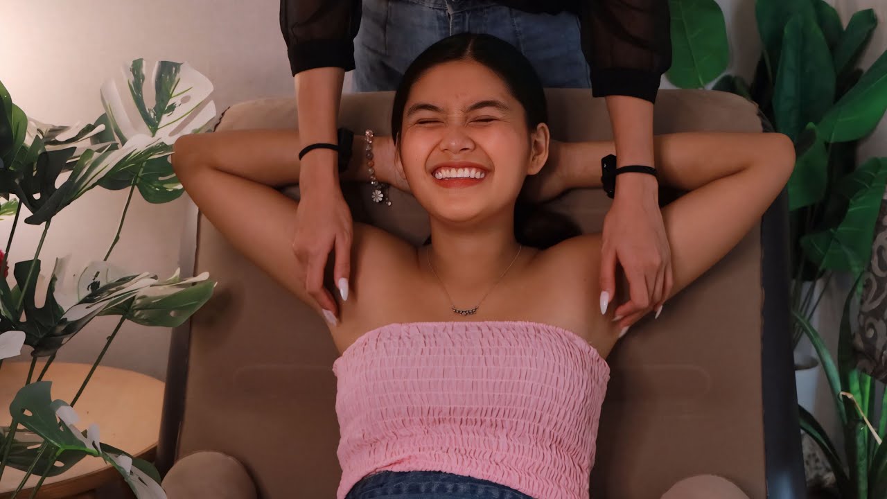 ASMR giving you Scratching Tickles with Angel😴🤣