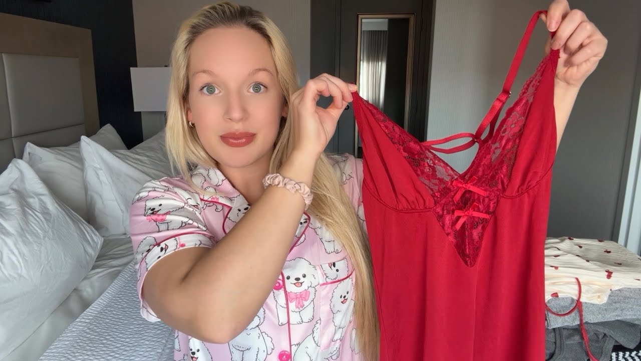 ASMR HUGE PAJAMA, LOUNGEWEAR, AND LINGERIE HAUL💖Fabric sounds, scratching, and MORE!✨