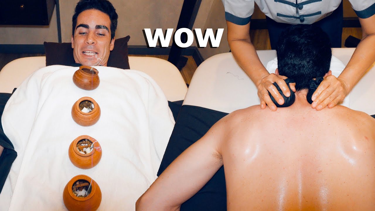 ASMR: I Tried a Thai Massage with Hot Clay Pots and Herbs!