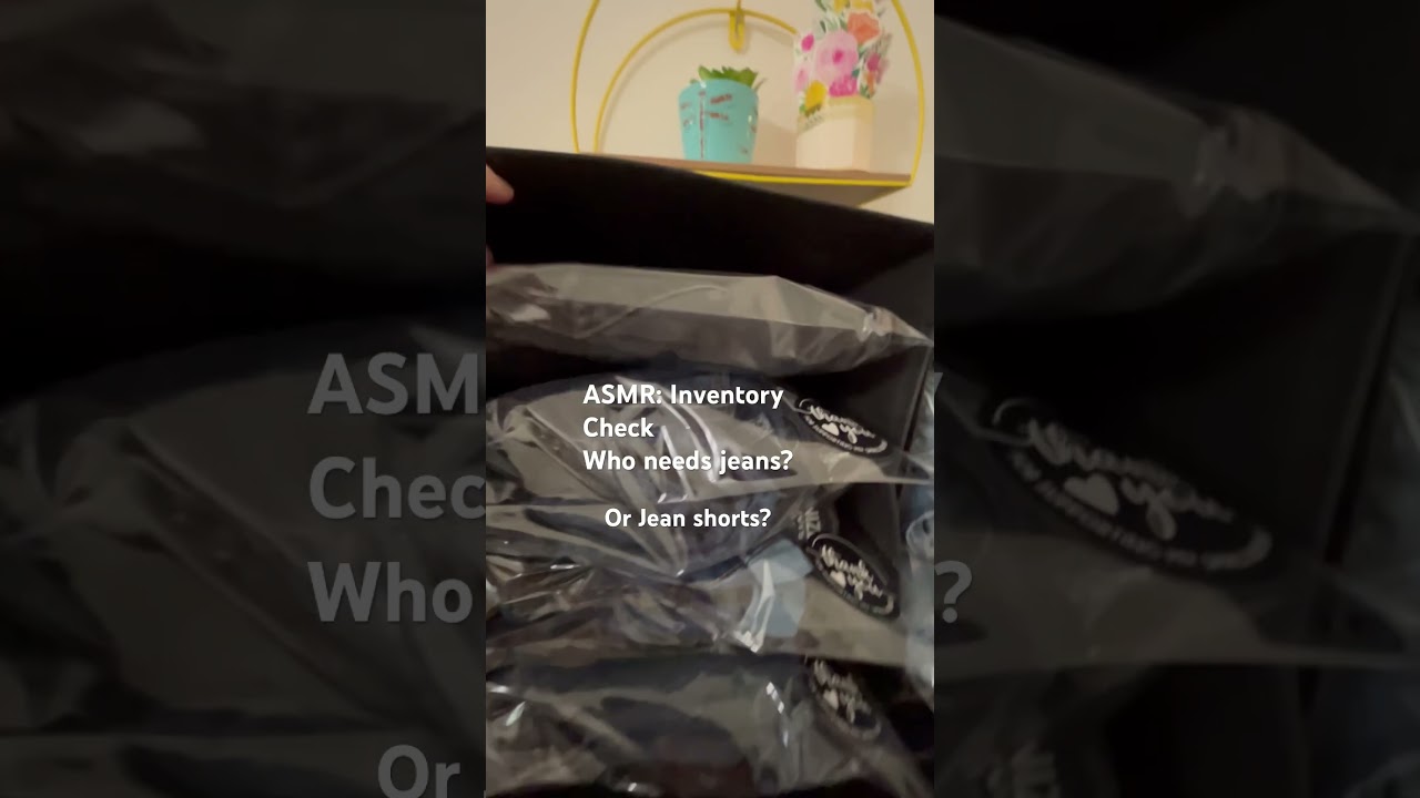 ASMR: “Inventory Day! Let’s Count The Drip !💧 👖 “ #reseller #asmrsounds #jeans#drip #denim