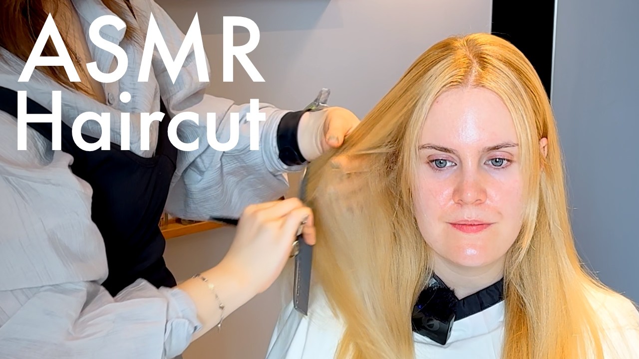 ASMR Korean Pro Hair Stylist cuts my Hair! 🇰🇷 (Unintentional ASMR)
