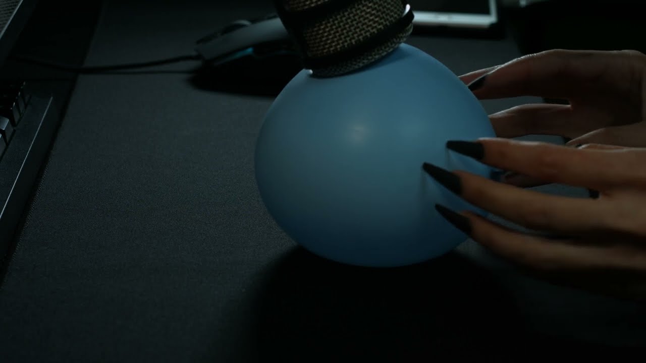 ASMR Long Nails, Keyboard Tapping, Chocolate Wrapper, Tic Tacs, Mic Tapping Balloon Squeezing