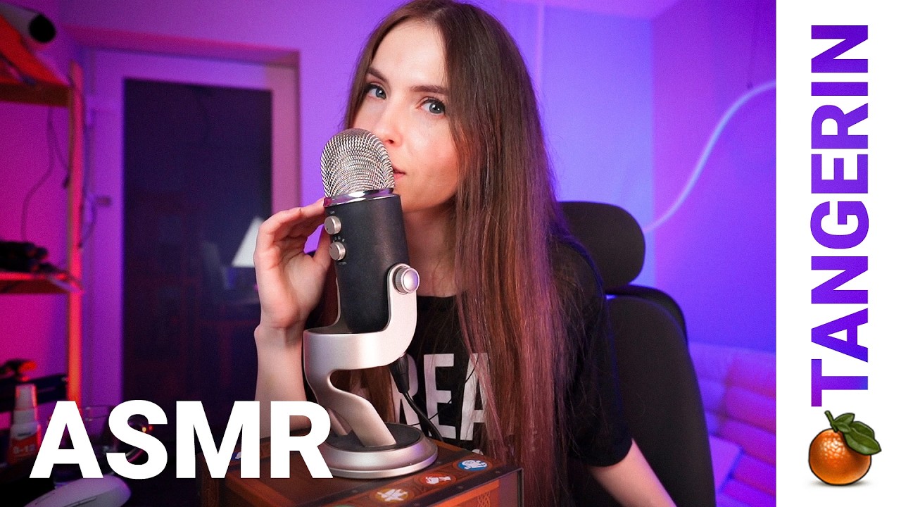 ASMR Mic Scratching / Mouth Sounds / Purring / Tapping | Tangerin