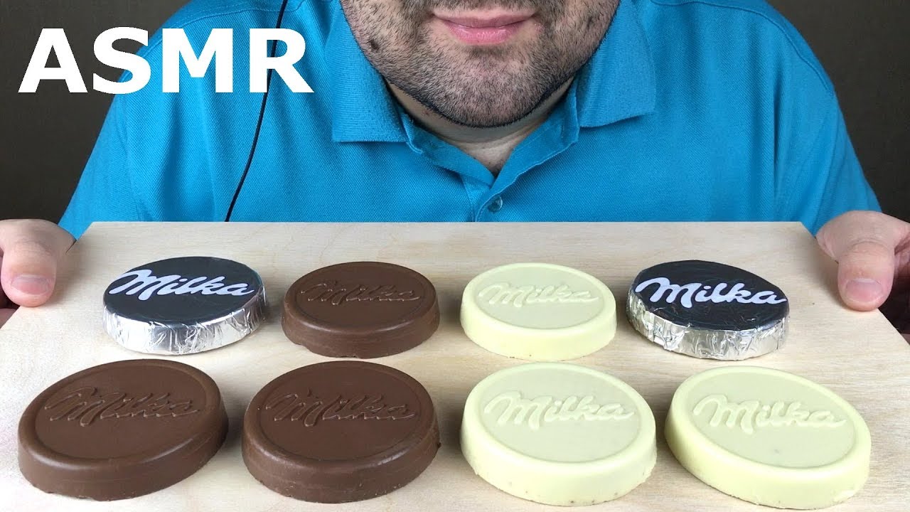 ASMR MILKA CHOCOLATE COVERED WAFER (Crunchy Eating Sounds) NO TALKING