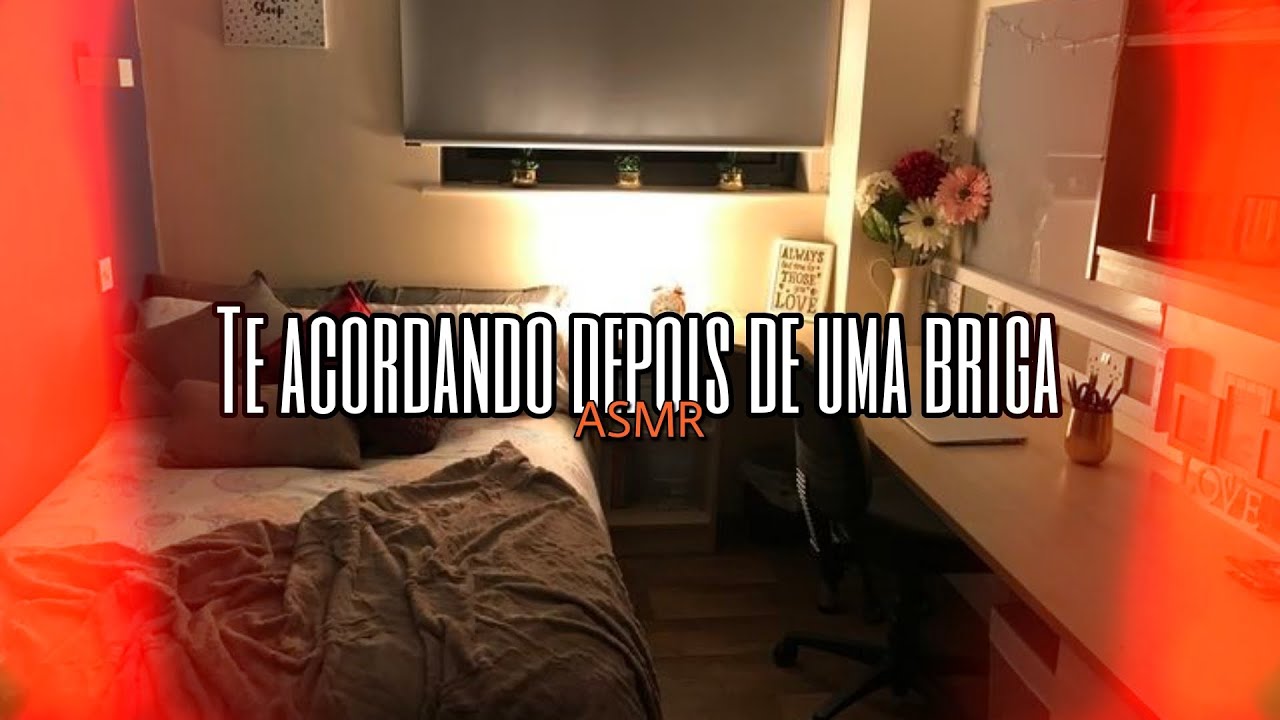 Asmr Namorada - Te acordando depois de uma briga [Reconciliação] | Flower Asmr