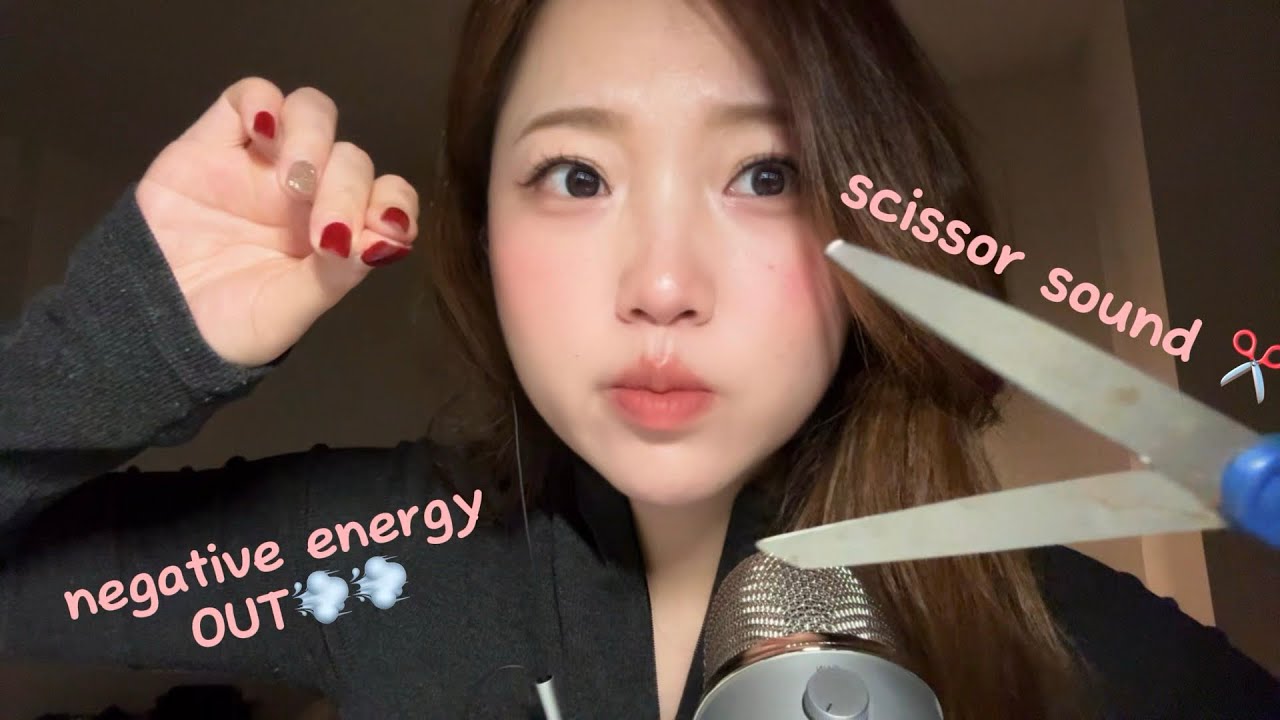 ASMR negative energy plucking (so calming 🧘)