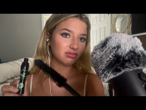 ASMR// PICK ME GIRL DOES YOUR MAKEUP (she’s mean…)