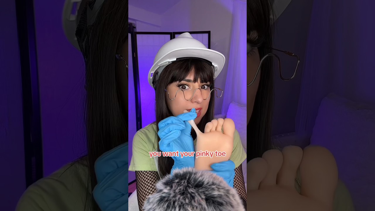 ASMR PIERCING YOUR TOE #asmr #shorts #shortsvideo #shortsviral #shortsfeed