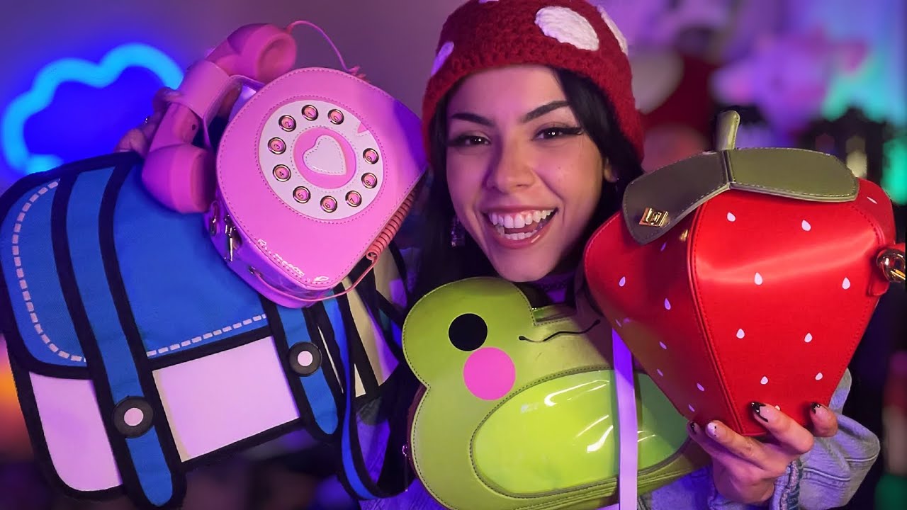 ASMR Purse Sounds, Leather Sounds, Plastic Sounds + Show & Tell ✨