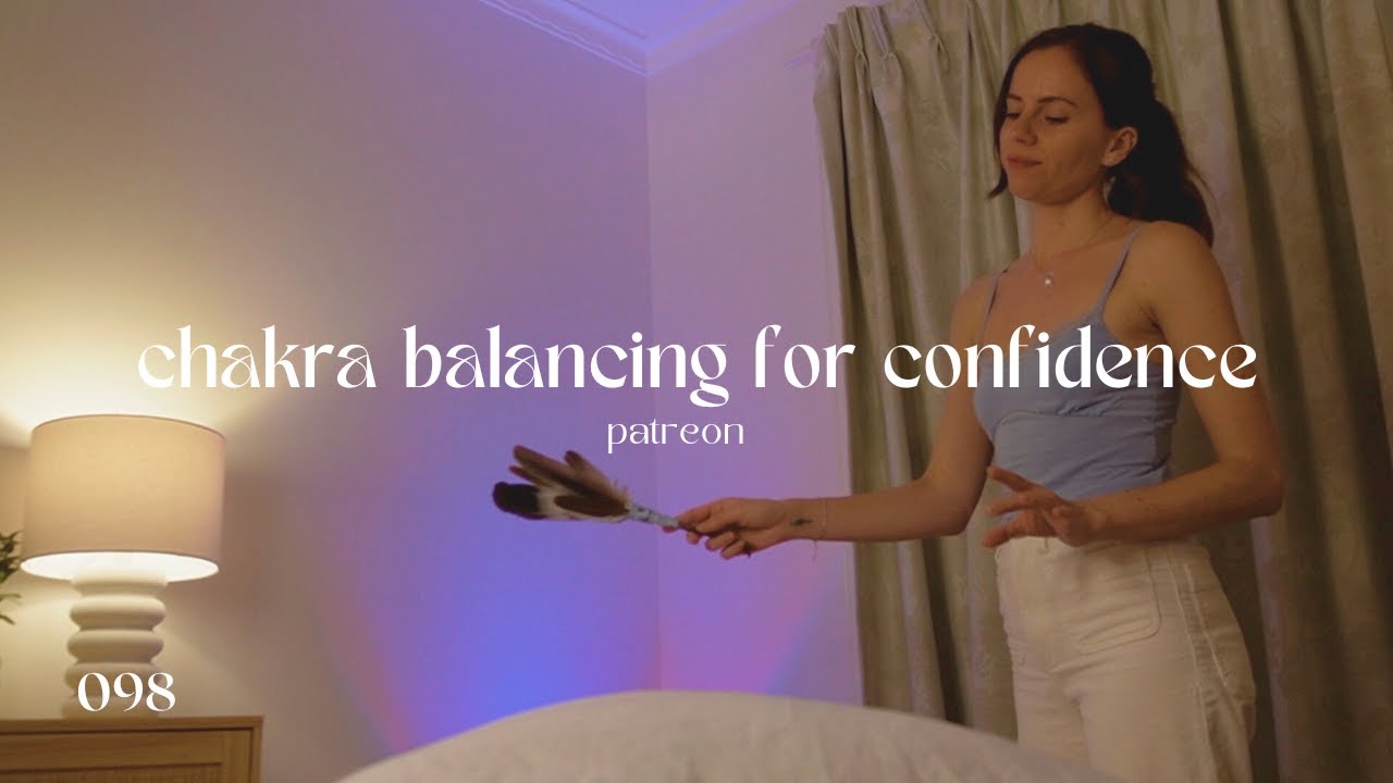 ASMR REIKI (POV) for confidence (cord cutting, selenite wands, hand movements)