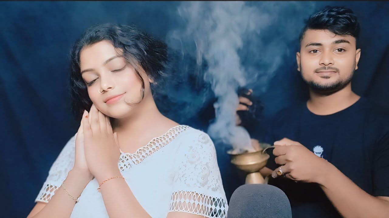 ASMR Relaxing Indian Hair Treatment | Oil Massage, Hair Play, Hair Brushing, Scalped Massage |