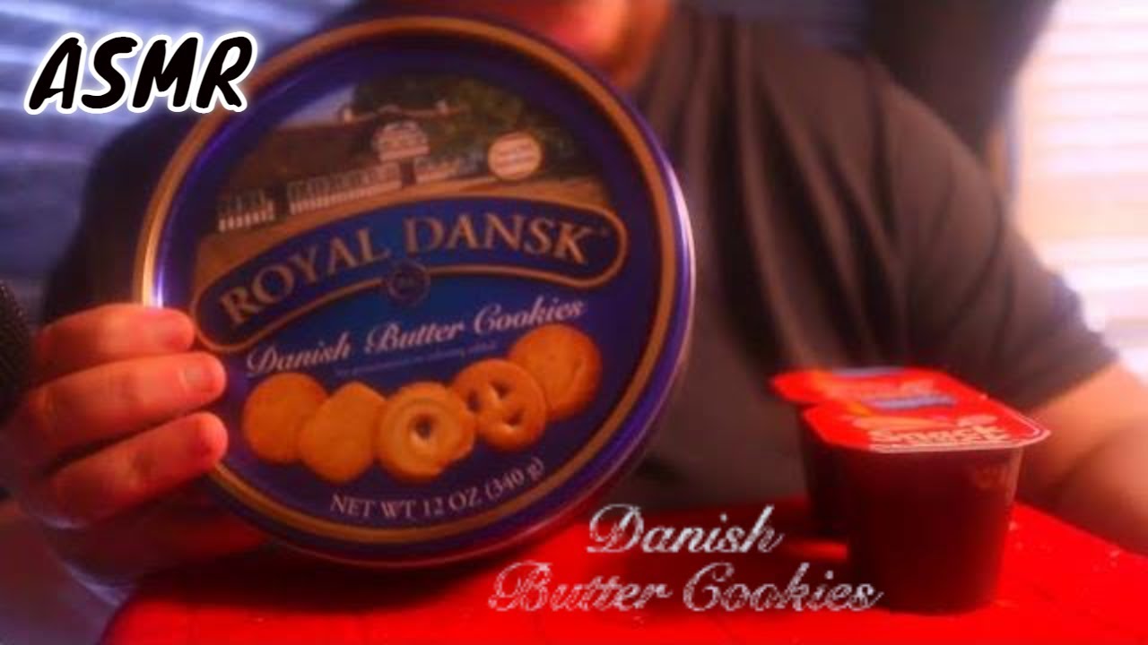 ASMR ROYAL DANSK DANISH COOKIES SO SATISFYING ASMR MUKBANG