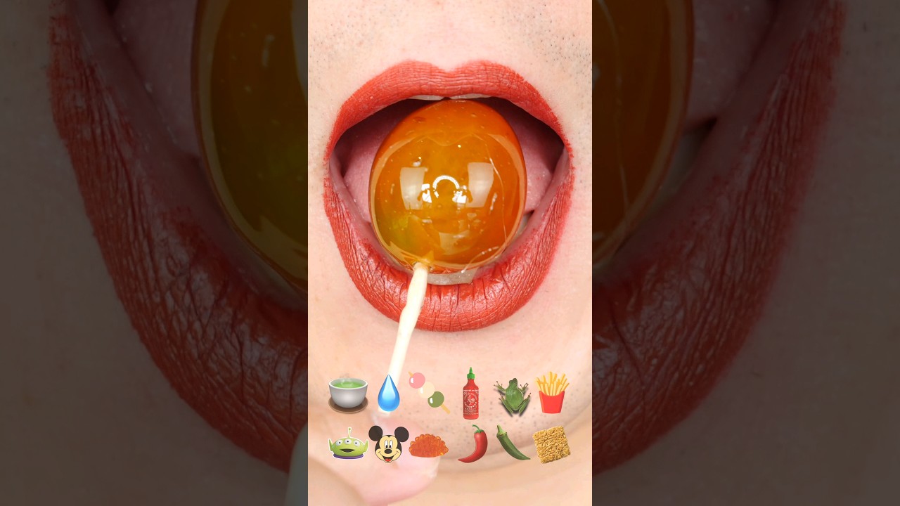 ASMR Satisfying Eating 🍅 Tanghulu Cherry Tomato asmr eating sounds