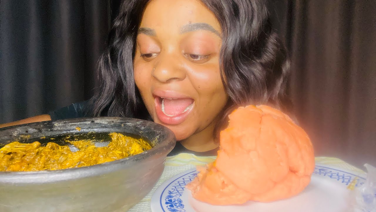 ASMR SEMO AND BANGA SOUP MUKBANG/ Messy Soft Eating Sounds