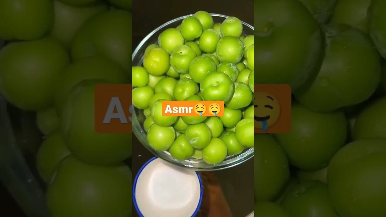 ASMR, SESİ AÇIN🤤🤤ERİK ASMR, ERİK ÇAĞLA, TAM MEVSİMİ 🤤 #kesfet #shorys  #asmr #asmrfood #erik #like