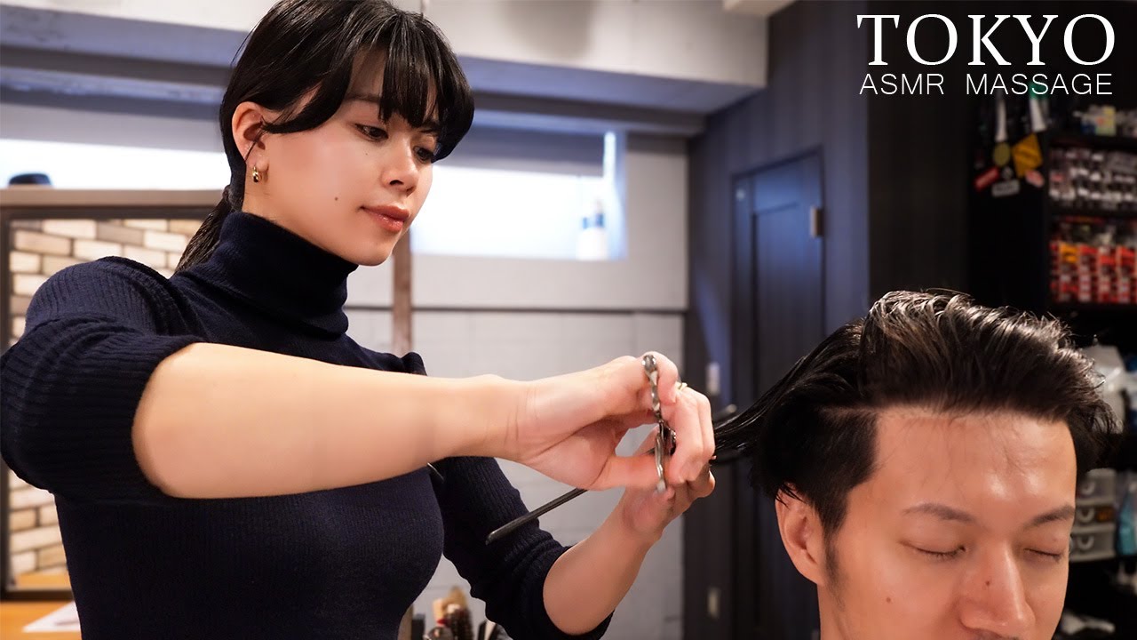 ASMR She is a talented hairdresser and I had a relaxing haircut and massage!